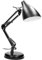 Virone DIAN Schreibtischlampe E27 Stahlbefestigung Kabellänge 110 cm (Glühbirne nicht enthalten) (Schwarz)
