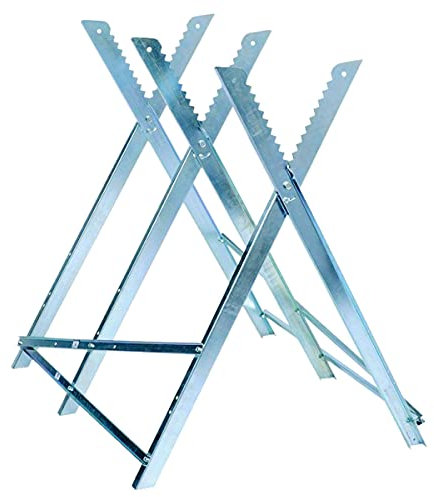 Caballete para Cortar Leña con Motosierra hasta 30CM Plegable GALVANIZADO - Banco Troncos Madera