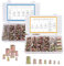 EilxMag Rivet Nut Tool Kit, 400pcs SAE & Metric Rivet Nut Assortment Kit, Carbon Steel Flat Head Inserts Nutserts for Metal(Standard #6 to 1/2, M3 to M12, 14 Sizes)