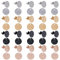 SUNNYCLUE 1 boîte 40PCS 12MM Rond Plat Doré avec Boucles Oreilles Texturées Clous Oreilles en Acier Inoxydable avec Écrous Boucle des Écrous d' pour Femmes Fournitures de Bijoux