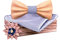 HZQIFEI Jeu de Nœud Papillon en Bois, Noeud Papillon Bois avec Carré de Tissu et Broche en Bois pour Cadeau, Réception, Mariage (C13, 3Pcs)