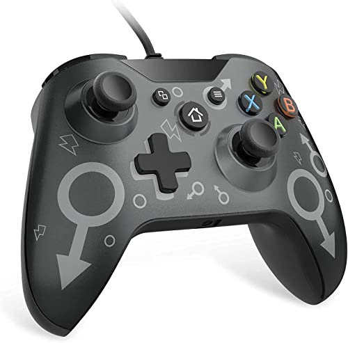 Wired Controller for Xbox One, Xbox One Wired Controller - Gamepad Gaming Controller for Xbox One and PC - Corded Xbox One Controller with 7.2FT