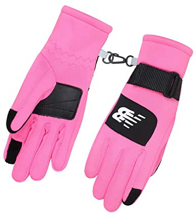New Balance Youth Cold Weather Trailblazer Sherpa Gloves, Alpha Pink, Large