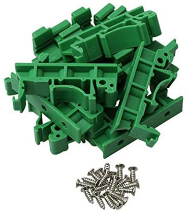Jsrnqert 20 StüCk DRG-01 PCB für DIN 35 Schienen UnterstüTzung Adapter Leiterplatten Halterung Halter TräGer Clips Stecker Verbinder