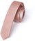 Enlision Cravate Rose Homme Cravate Fine 4CM Slim Cravates en Soie de Couleur Unie Mariage Fête Travail avec Boîte