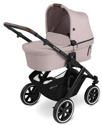 ABC Design 2 in 1 Kinderwagen Salsa 4 Air – Kombikinderwagen für Neugeborene & Babys – Inkl. Sportsitz Buggy & Babywanne – Radfederung & Luftreifen – Farbe: berry
