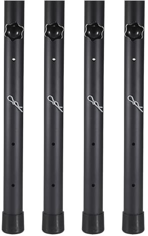 IGNPION Klappbare Tischbeinverlängerung, Tischstütze, Hebebeine für gebogene/gerade, Stuhlbeinverlängerungen, höhenverstellbare Schreibtischbeine, Erhöhung auf 9,2 cm/17 cm/25 cm/33 cm, 4 Stück