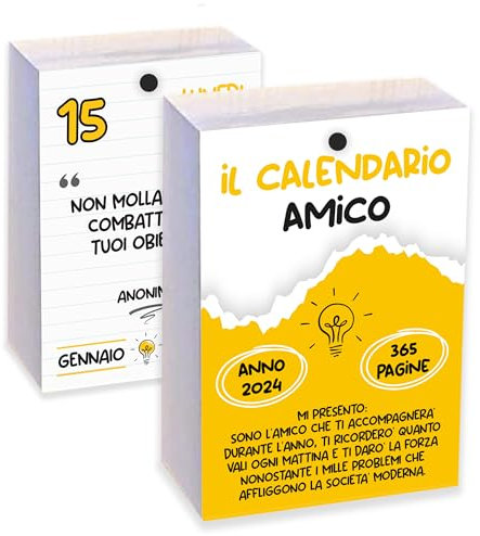 Kalender 2024, Der Freund Kalender 2024, Geschenkidee Weihnachten Familie, 365 Sätze für 365 Tage, Lesen Sie den Satz des Tages und teilen Sie die philosophischen Gedanken, Taschenformat 10 x 14