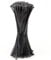 100 Stück Kabelbinder Schwarz, Kabelbinder UV Beständig 200 mm x 3,6 mm Selbstsichernde Premium Nylon Kabelbinder für Kabelmanagement, Gartenarbeit, Haus und Büro