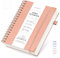 Notizbuch B5 Gepunktetes, Notizblock, Bullet Dot Grid Journal, Spiral Notizbücher 320 Seiten zum Schreiben, 100gsm, Leder Hardcover, für Frauen Männer Arbeit Büro Schule, 19 x 25 cm - Rosa