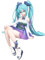 Jiumaocleu First Dream Miku Figur Statue Modell Nudelstopper, 14cm Anime Figur Miku Actionfigur Handgemachtes Sammlerstück Desktop Dekoration