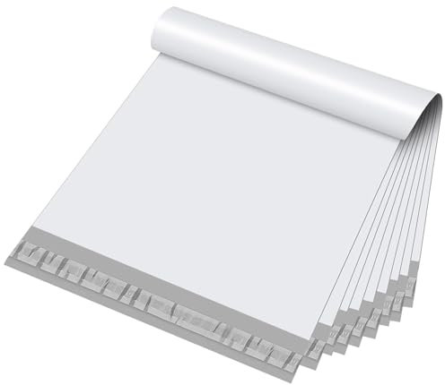 Switory Versandtaschen, 300 x 395mm, für Kleidung, Selbstklebende Pakettaschen, Verschiedene Versandtaschen, Versand, Post, Pakete, Pakettaschen, 25 Stück, Weiß