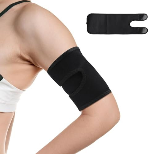 Manchon de Compression pour Bras Supérieur, Attelle Réglable pour Tendinite du Biceps et Coude, Support Confortable et Respirant pour Hommes et Femmes,pour Sport et Récupération Post-Opératoire