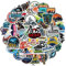 SUNYOVIME 50 Stück Mountainbike Sticker Set,Vinyl Sticker Wasserfest Graffiti Aufkleber für Laptop Skateboard Koffer Helm Auto Fahrrad Handy Scrapbook,Geschenk für Kinder Teenager Erwachsene