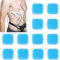 Futuhada 12 Stück EMS Gel Pad, Abs Trainer Ersatz Hydrogel Pads, Bauchmuskeltrainer Muskel Trainingsgerät Gel Pads, Muskelstimulator Gel-Pads für Bauchtrainer Elektrische Muskelstimulation, 4 x 4 cm