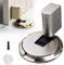 Upgraded Magnetic Door Stopper, 2024 New Punch-Free Mechanical Silent Floor Door Stop, Adjustable No Drilling Mechanical Floor Doorstop Magnetic Door Locks with Adhesive (Brushed Nickel)