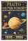 DOODLREAM Wanddeko Pluto, Vergiss Nie Wanddeko Retro Flugzeugt Poster Vintage Metall Blechschild für Home Männerhöhle Garage Wanddeko 20 x 30 cm