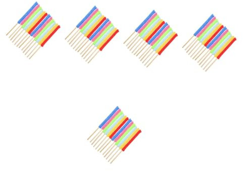 Healvian 60pcs Microfiber Cleaning Sticks for Glass Cups Bottle Cleaning Brush Household Supplies