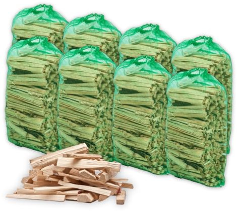 Carbeth Plants - Kiln Dried Kindling Wood (Approx 20kg) - Easy Light Natural Firelighters - For Wood Burners, Fire Pits, Fireplaces & Stoves - For BBQs, Stone Pizza Ovens & Food Smokers