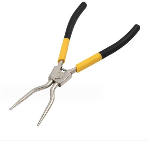 Snowchecking Washing Machine Spring Removal Pliers Tool, 11 Inch Circlip Pliers Elbow Pliers Special Induction Tool For Washing Machine(yellow)