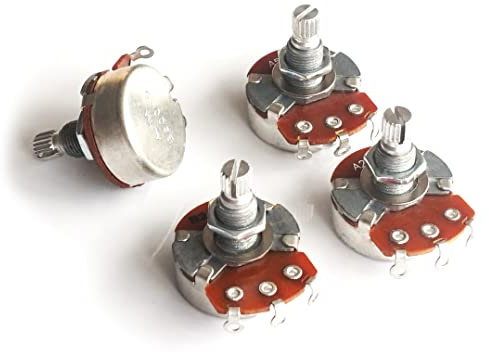 Guitar Anatomy Alpha Guitar Pots – Full Size Potentiometer Vol/Tone 250k 500k A or B Linear/logarithmic