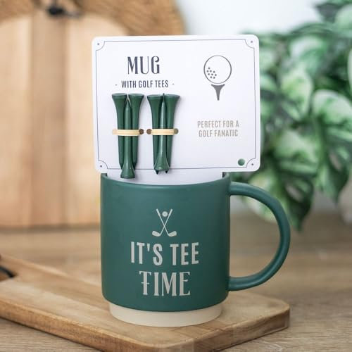 Quitting Hollywood It's Tee Time Mug with Golf Tees