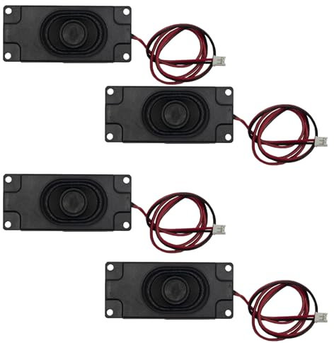 GERUI Juego de 4 altavoces de 3 W y 8 ohmios, 3 W, 8 ohmios, interfaz JST-PH2.0 para Arduino, placa base electrónica, proyectos de bricolaje y monitores LCD