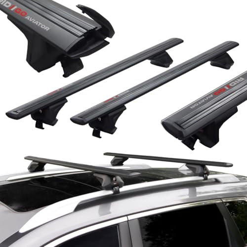 RIDIGO Dachträger für Ford Mondeo 3 III MK3 2001-2007 (Turnier) Kombi Schwarz