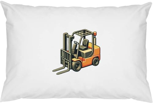 Azeeda 2 x 'Fork Lift Truck' Cotton Pillow Cases (PW00039585)