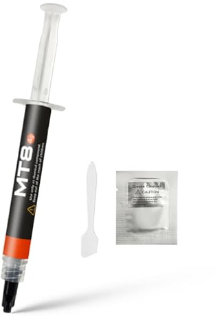 Plyisty Pasta Térmica de Alto Rendimiento con Raspador - 2 Gramos - 18.8 W/m.K MT8 Pasta Térmica de CPU de Grasa de Silicona para Todos los Refrigeradores, CPU, GPU, Procesador IC Más