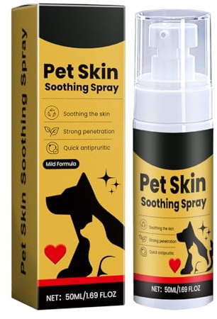 KOAHDE Spray para Heridas En Perros,Spray para Heridas para Mascotas,50ML,1PC,Ingredientes Suaves Cuidan la Piel de Las Mascotas y se Curan Rápidamente