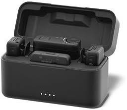GoPro Wireless Mic Kit Completo – para GoPro/cámara/iPhone/Android, ultracompacto, Audio, reducción de Ruido, Control de Ganancia, vlogging