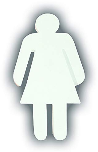 Décopatch AC772C Frauenfigur aus Pappmaché 3x11,5x20,5cm Weiß