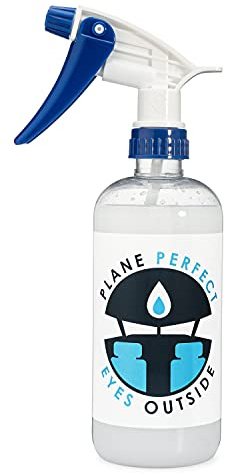 Plane Perfect Eyes Outside Windshield Cleaner - Aviation & Multi Surface Glass, Plastic, Plexiglass - Streak Free, Non Abrasive, Reduces Fog, UV Safe for Airplanes, Cars, Boats & LCD Screens | 16 Oz