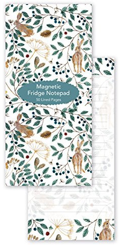 Dee Hardwicke - Hares & Berries - Magnetic Fridge Shopping to-Do List Notepad