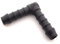 227s 8mm Elbow Hose Connectors To Join Water, Fuel & Breather Pipes - Resistant to Fuels, Oils & Coolant - For Use Between -30C & 140C - Nylon PA66 - Black - 2 Pack