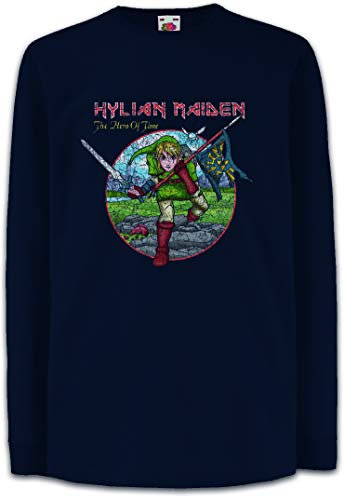 Urban Backwoods Hylian Maiden Kids Boys Girls Long Sleeve T-Shirt Blue Size 12 Years