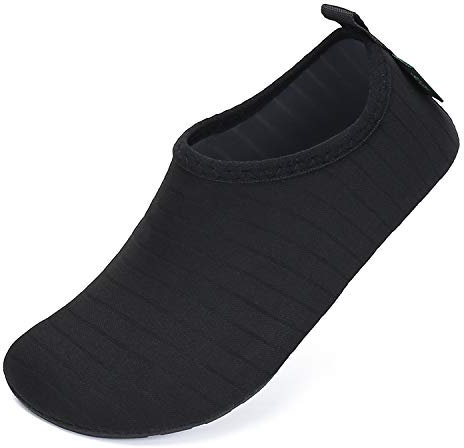 SAGUARO Kids Strandschuhe Schwimmschuhe Aqua Schuhe Baby Badeschuhe für Beach Pool Surfen,Alles schwarz,20/21