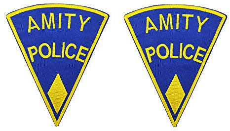 Amity Police Embroidered Iron on and sew on Patches Horror