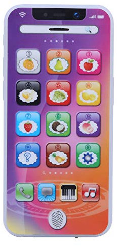 Baby Licht Musik Telefon Spielzeug Spielen Handy Simuliertes Handy Spielzeug Kinder Lernen Pädagogische Handy Mobile Maschine(Lila)