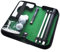 PROMO SHOP Minigolf Indoor Set für Zuhause und Büro mit Putter · Golftraining mit zusammenklappbaren Golfschlägern, Loch, 2 Bällen und Tragetasche mit Reißverschluss · Verbessern Sie Ihr Handicap