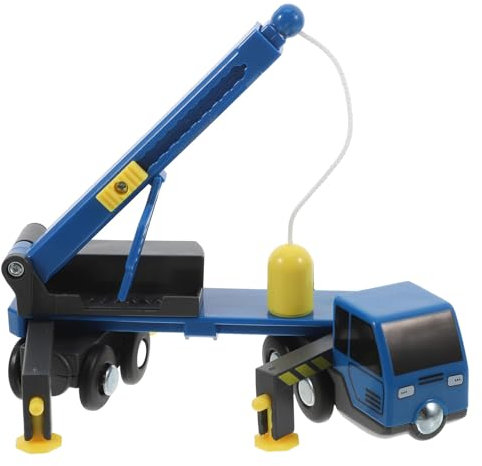 Tomaibaby Large Plastic Crane Toys for Kids - 360-Degree Rotating Construction Vehicle with Telescopic Jib Compact Size for Indoor and Outdoor Play