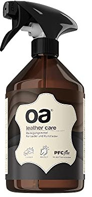 OA Leather Care Lederreiniger Auto & Ledercouch (500ml) - 100% PFC frei - Lederpflege für effektive Leder Reinigung - Leder & Kunstleder Reiniger für Sofa, Autositze, Handtasche, Schuhe, Jacke etc.