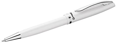 Pelikan® Jazz Kugelschreiber Elegance zum Schreiben Zeichnen Kalligraphie | Schnell trocknend Durable Robustes Metallgehäuse | Für Schule Büro Studie | Komfortables und Glattes Schreiben | Perle