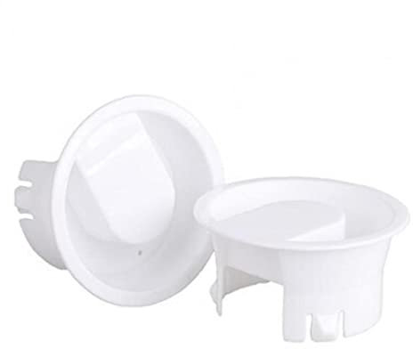 2 Stücke Weiß Glas Heiße/Kalt Wasser Karaffe Deckeldeckel Fahrzeuggrad Kunststoff Anti Staubleckdicht Deckel Stopper Für Glas Bistro Krug Weiß