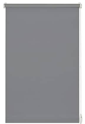 YOURSOL EasyFix Roleta Light Rollo in Grau, 75 x 150 cm, Rollo Ohne Bohren, Klemmfix Rollo, 50% Blickdicht und lichtdurchlässig
