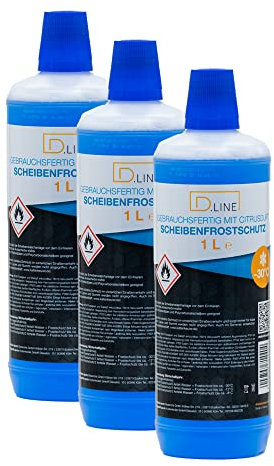 D.LINE Scheibenfrostschutz Gebrauchsfertig mit Citrusduft -30°C, 1 Liter (3)