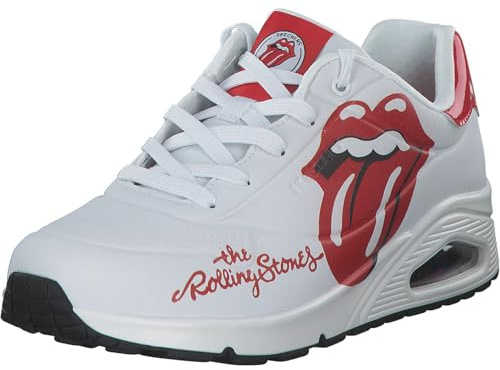 Skechers UNO-Rolling Stones Single 177965-WRD, Womens Sneakers, White, 37 EU