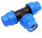 Raccords de plomberie de tuyaux d'eau, Adaptateur d'eau en T, Connecteur de tuyau en plastique, PP Raccord à vis Connecteur de serrage PE Tuyau PVC Plastique 20 25 32 40 50 mm