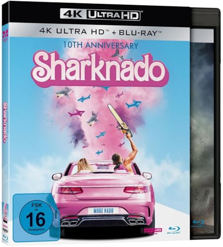 Sharknado - More Sharks more Nado Extended 4K-Edition (UHD Sonderauflage im rosa Schuber, limitiert auf 500 Stück)